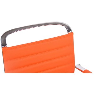 Silla de Confidente ZURICH V en Piel color Negro