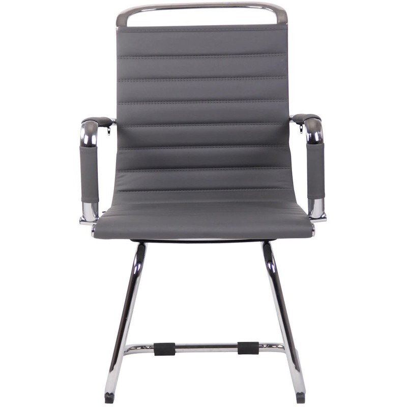 Silla de Confidente ZURICH V en Piel color Negro
