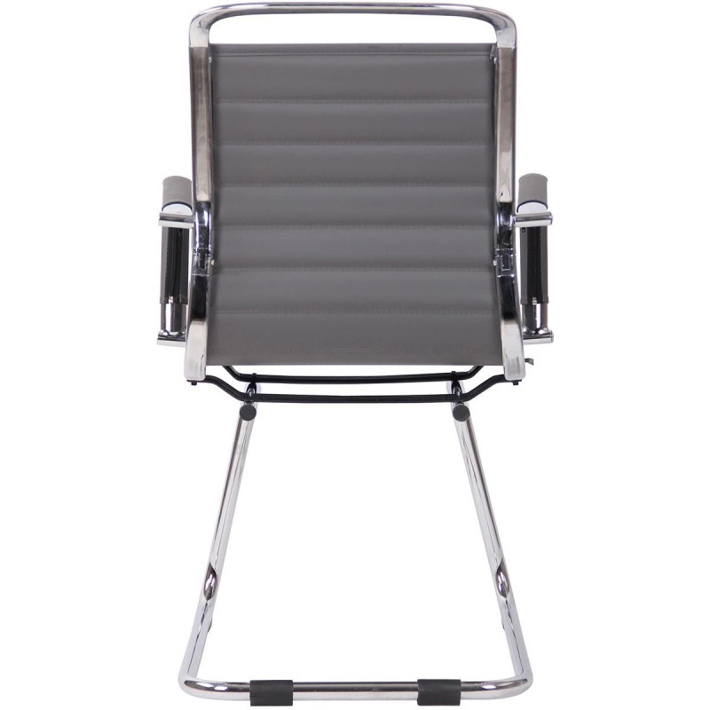 Silla de Confidente ZURICH V en Piel color Negro