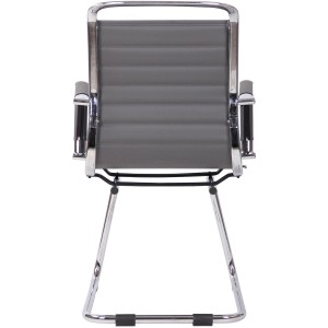 Silla de Confidente ZURICH V en Piel color Negro