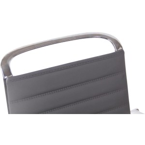 Silla de Confidente ZURICH V en Piel color Negro