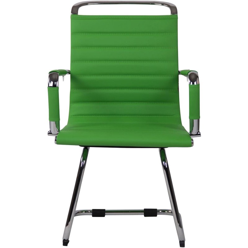 Silla de Confidente ZURICH V en Piel color Negro