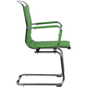 Silla de Confidente ZURICH V en Piel color Negro