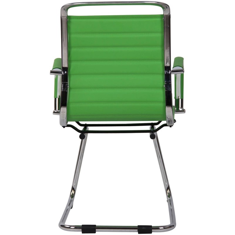 Silla de Confidente ZURICH V en Piel color Negro