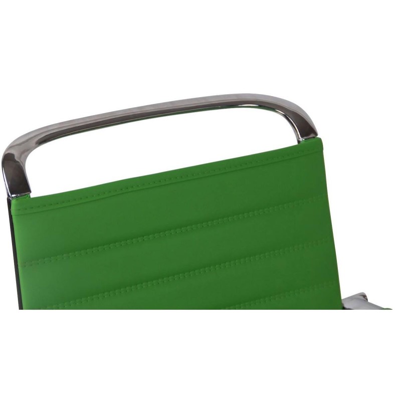 Silla de Confidente ZURICH V en Piel color Negro