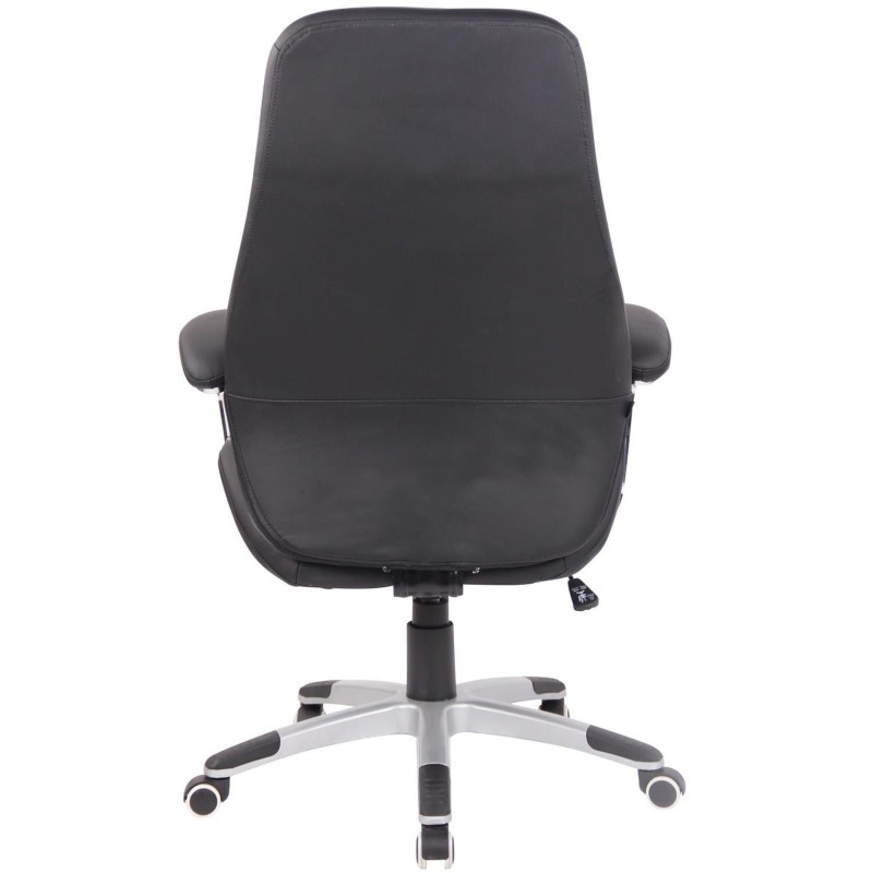 Sillón de oficina DRESDE, en piel color negro