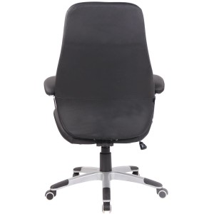 Sillón de oficina DRESDE, en piel color negro
