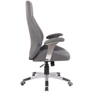 Sillón de oficina DRESDE, en piel color negro