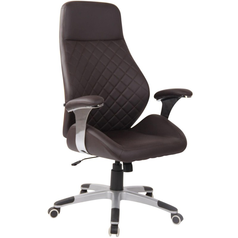 Sillón de oficina DRESDE, en piel color negro