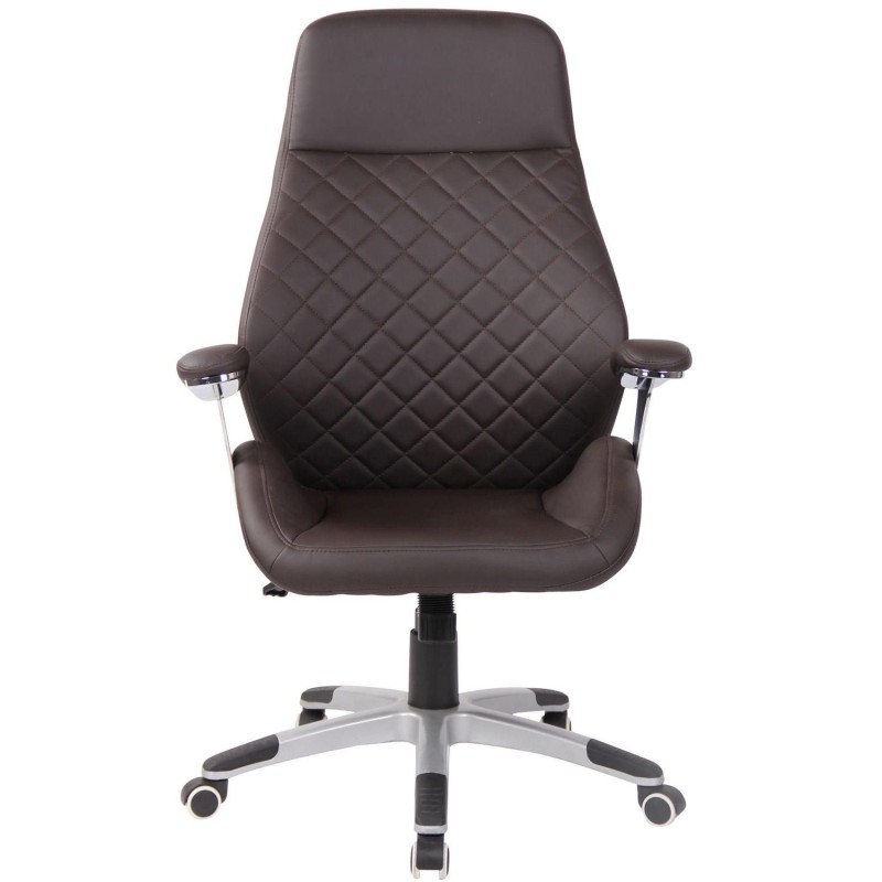 Sillón de oficina DRESDE, en piel color negro