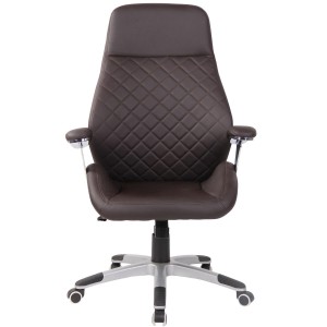 Sillón de oficina DRESDE, en piel color negro