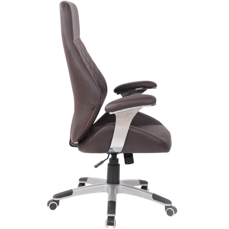 Sillón de oficina DRESDE, en piel color negro