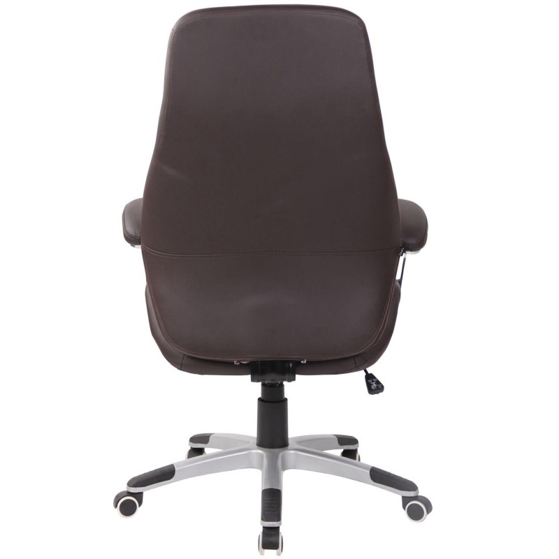 Sillón de oficina DRESDE, en piel color negro