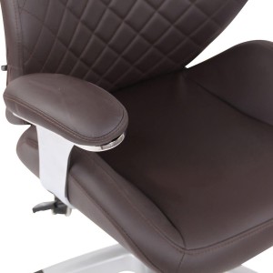 Sillón de oficina DRESDE, en piel color negro