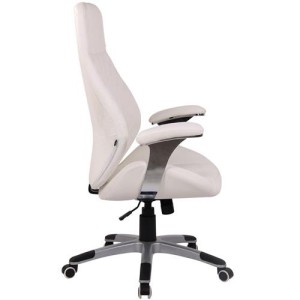 Sillón de oficina DRESDE, en piel color negro
