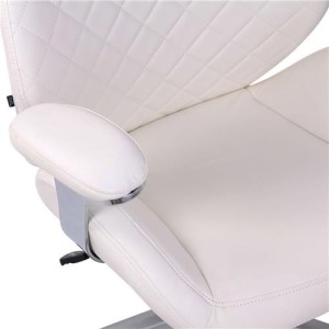 Sillón de oficina DRESDE, en piel color negro