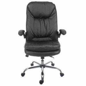 Sillón de oficina MANAGER en Piel color Negro