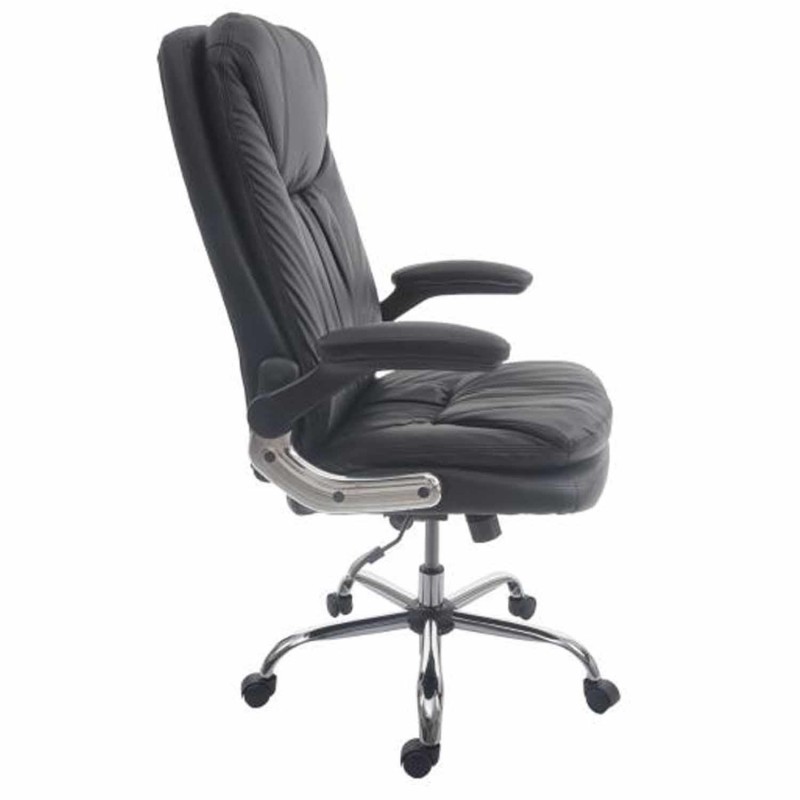 Sillón de oficina MANAGER en Piel color Negro