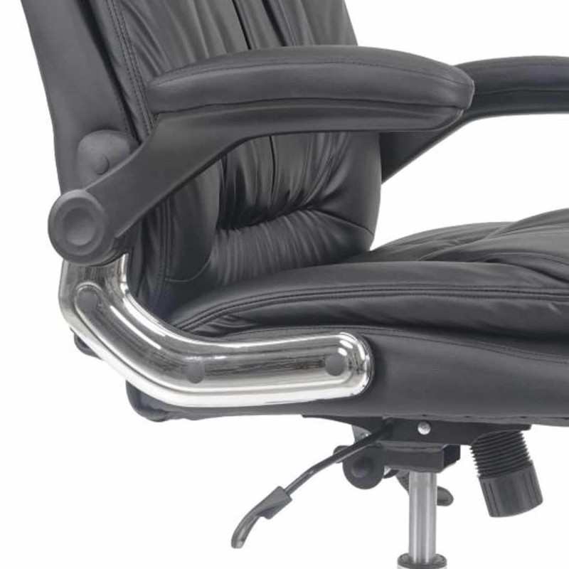 Sillón de oficina MANAGER en Piel color Negro