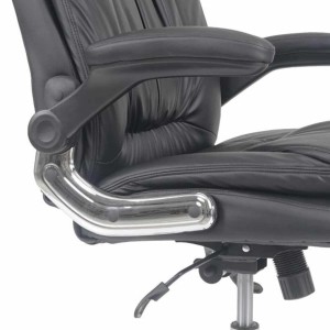 Sillón de oficina MANAGER en Piel color Negro