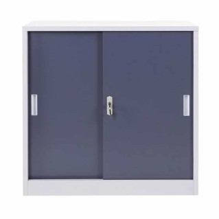 Armario Archivador PRINCE 2 PUERTAS, 90x45x90 cm, Gris Antracita 2