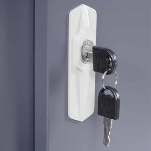 Armario Archivador PRINCE 2 PUERTAS, 90x45x90 cm, Gris Antracita