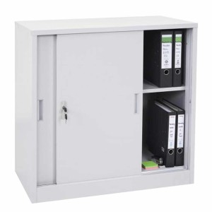 Armario Archivador PRINCE 2 PUERTAS, 90x45x90 cm, Gris Antracita