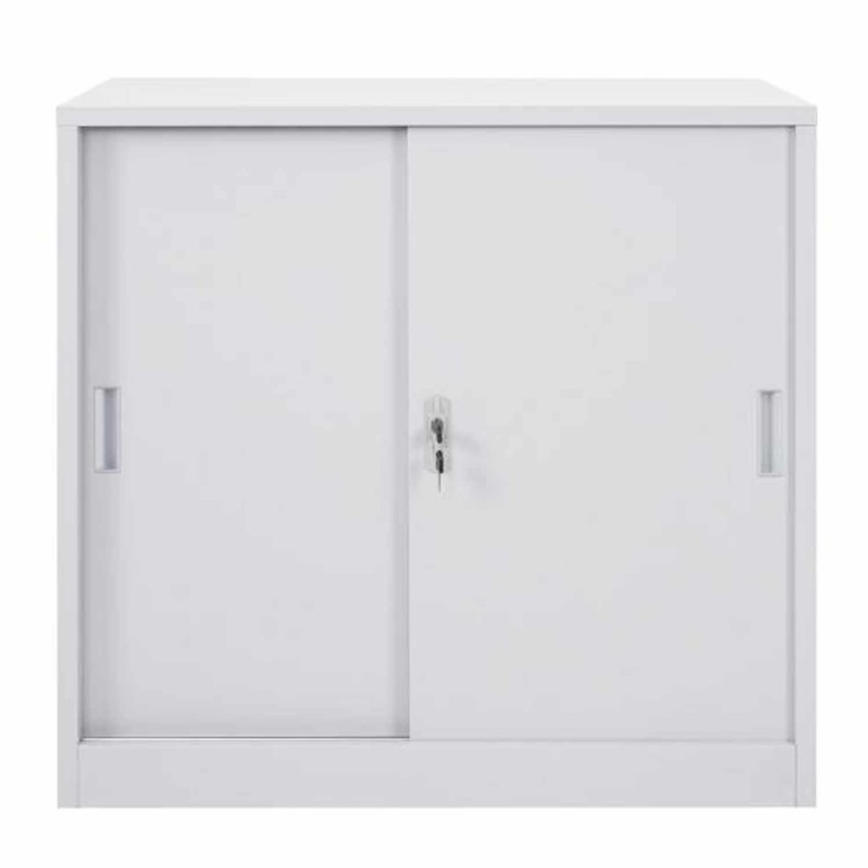 Armario Archivador PRINCE 2 PUERTAS, 90x45x90 cm, Gris Antracita