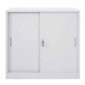 Armario Archivador PRINCE 2 PUERTAS, 90x45x90 cm, Gris Antracita