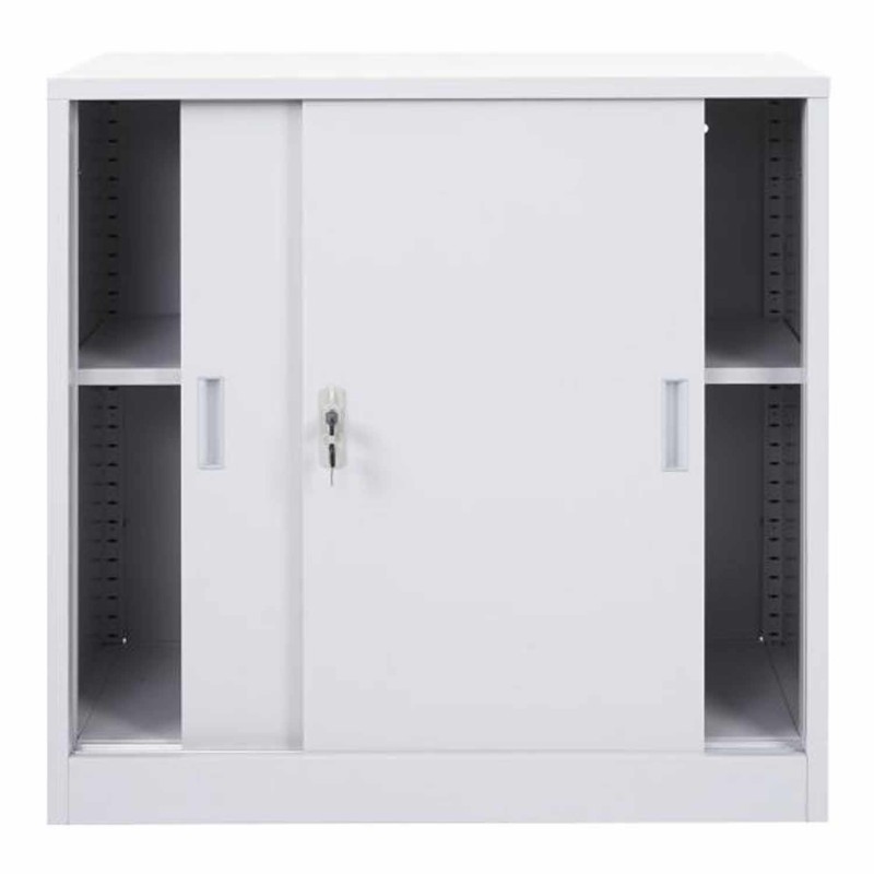 Armario Archivador PRINCE 2 PUERTAS, 90x45x90 cm, Gris Antracita