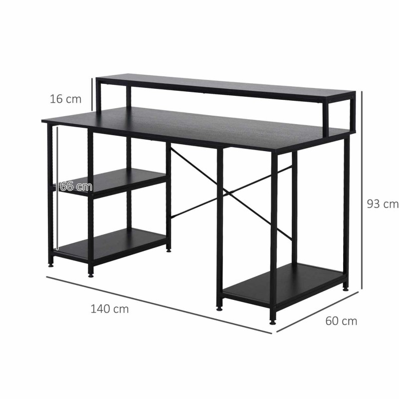Mesa para Ordenador VICTORIA color Negro
