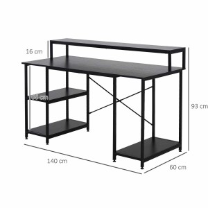 Mesa para Ordenador VICTORIA color Negro