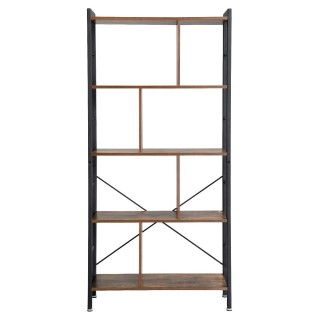 Estantería VALERY, 74x30x154,5 cm, Diseño Moderno, Acero y Madera 2