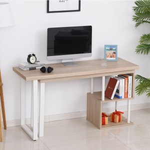 Mesa de Oficina BARTON en Metal y Madera color Negro