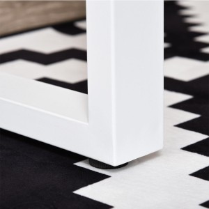Mesa de Oficina BARTON en Metal y Madera color Negro
