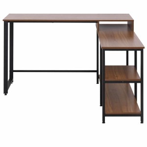 Mesa de Oficina TANGANIKA color Negro y Nogal