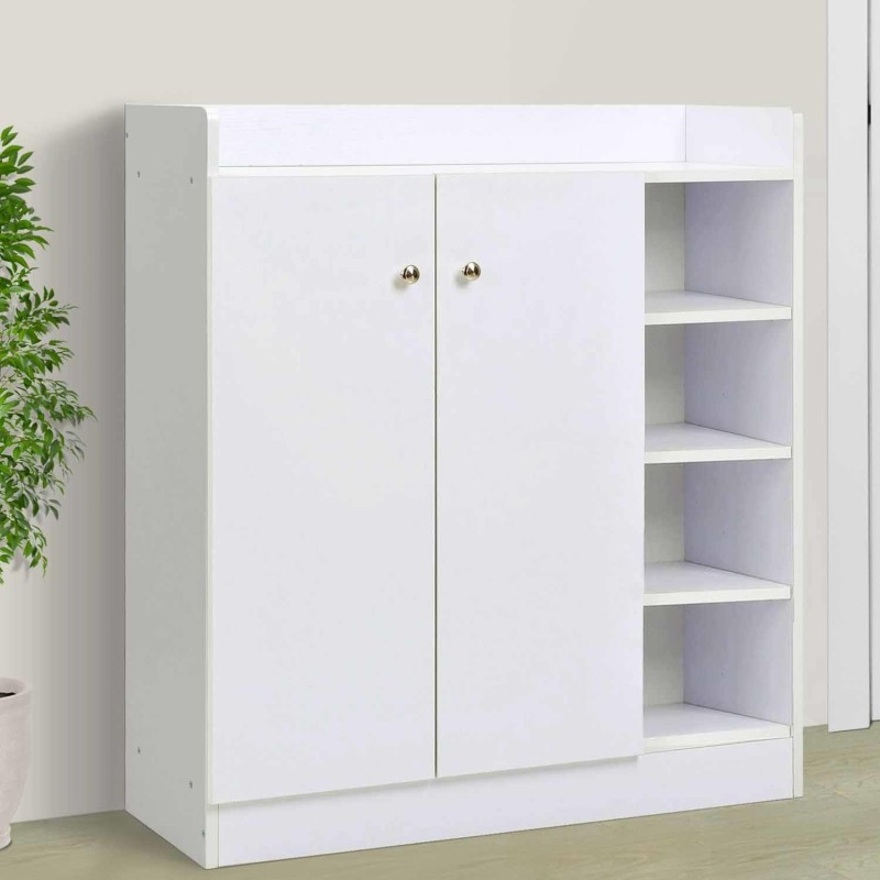 Armario Multiusos HURON en Madera color Blanco
