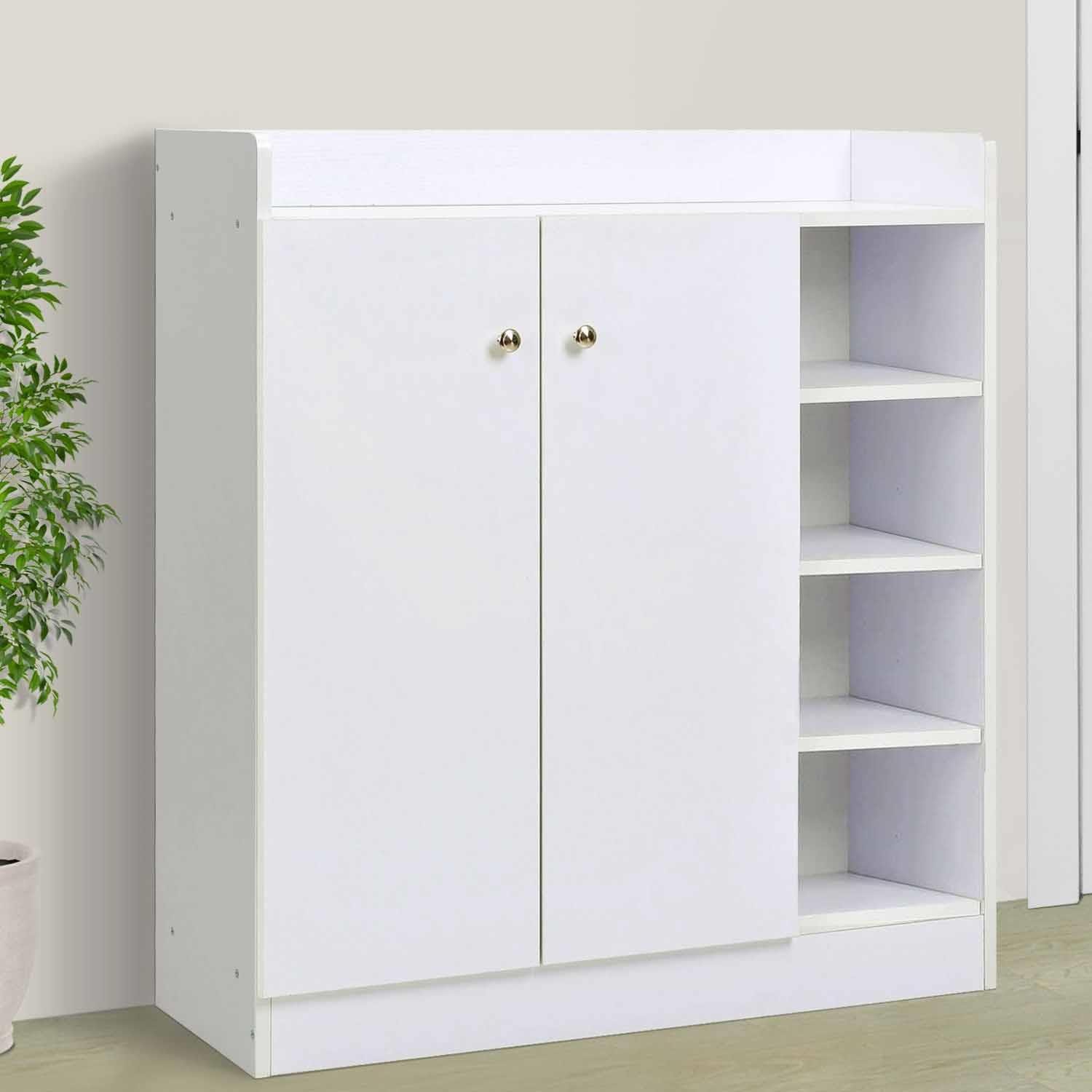 Armario Multiusos HURON, 83x90x30 cm, en Madera color Blanco