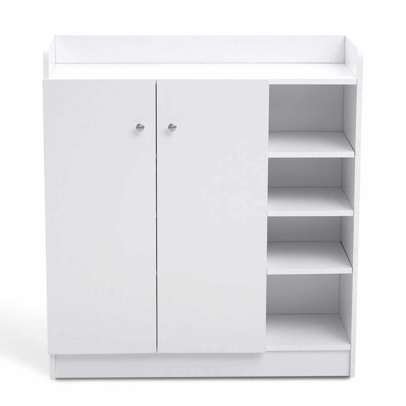 Armario Multiusos HURON en Madera color Blanco