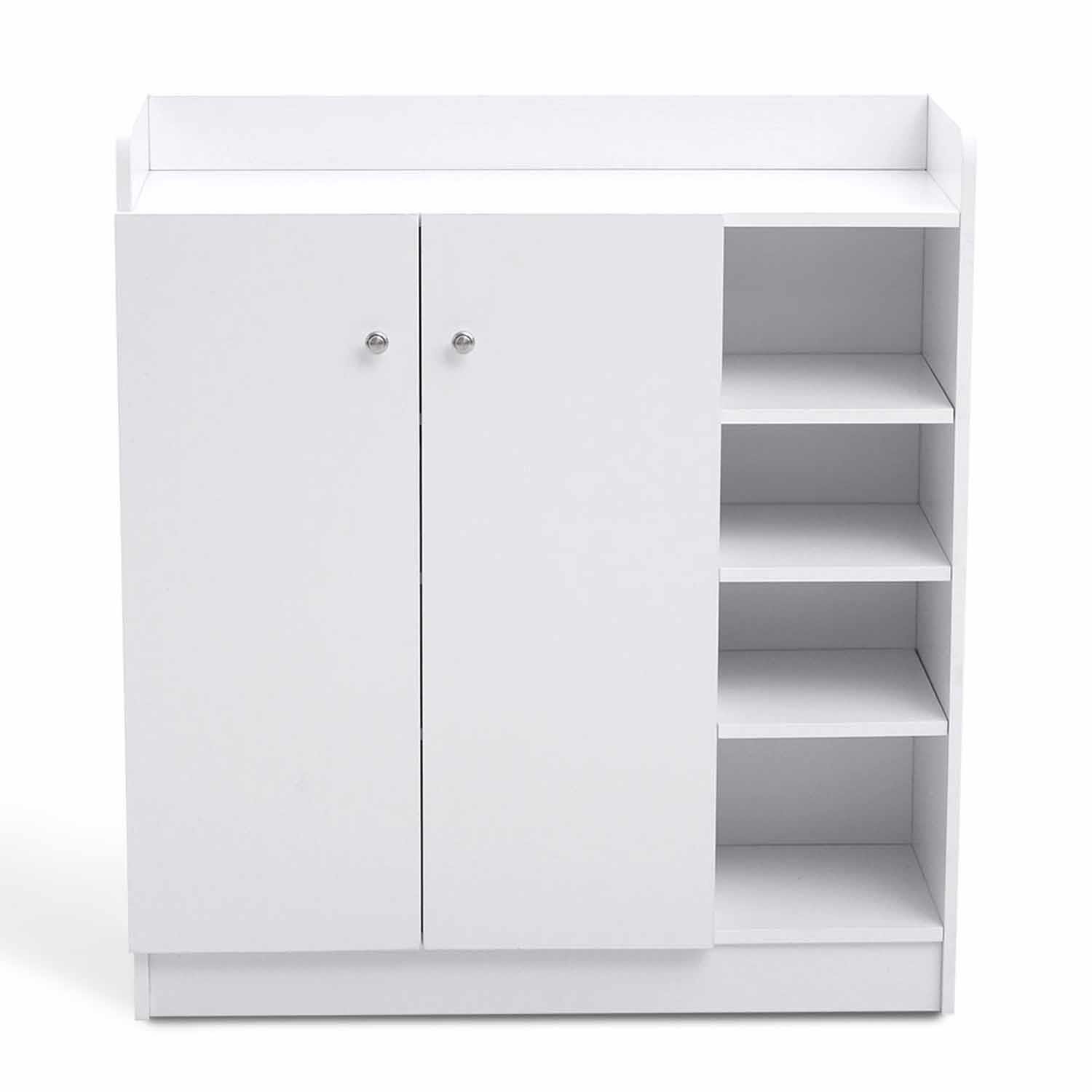Armario Multiusos HURON, 83x90x30 cm, en Madera color Blanco