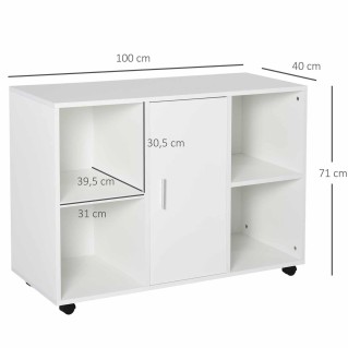 Armario de Oficina SUIT en Madera color Blanco 2