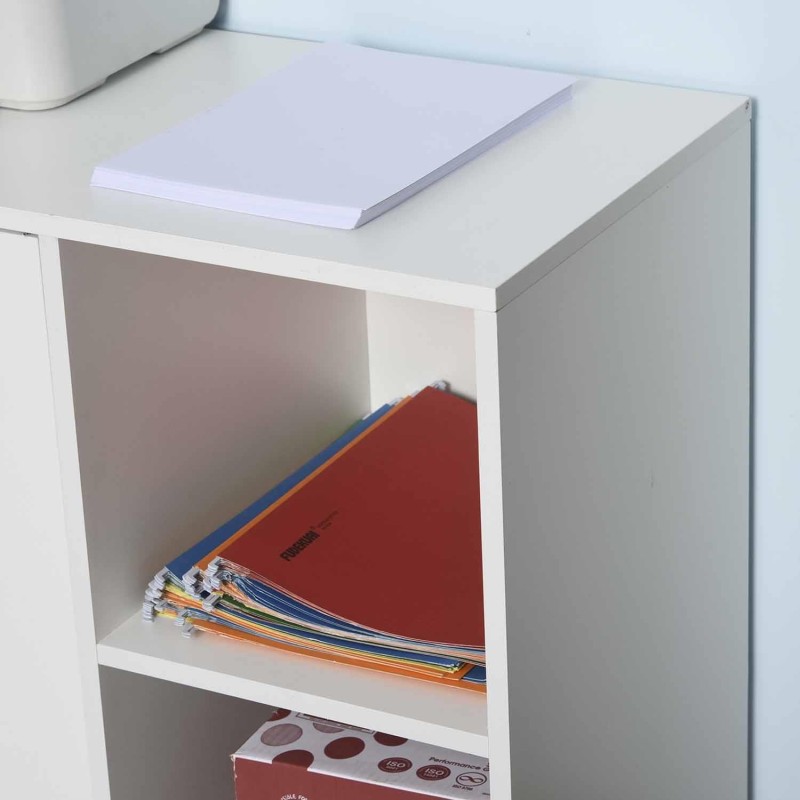 Armario de Oficina SUIT en Madera color Blanco