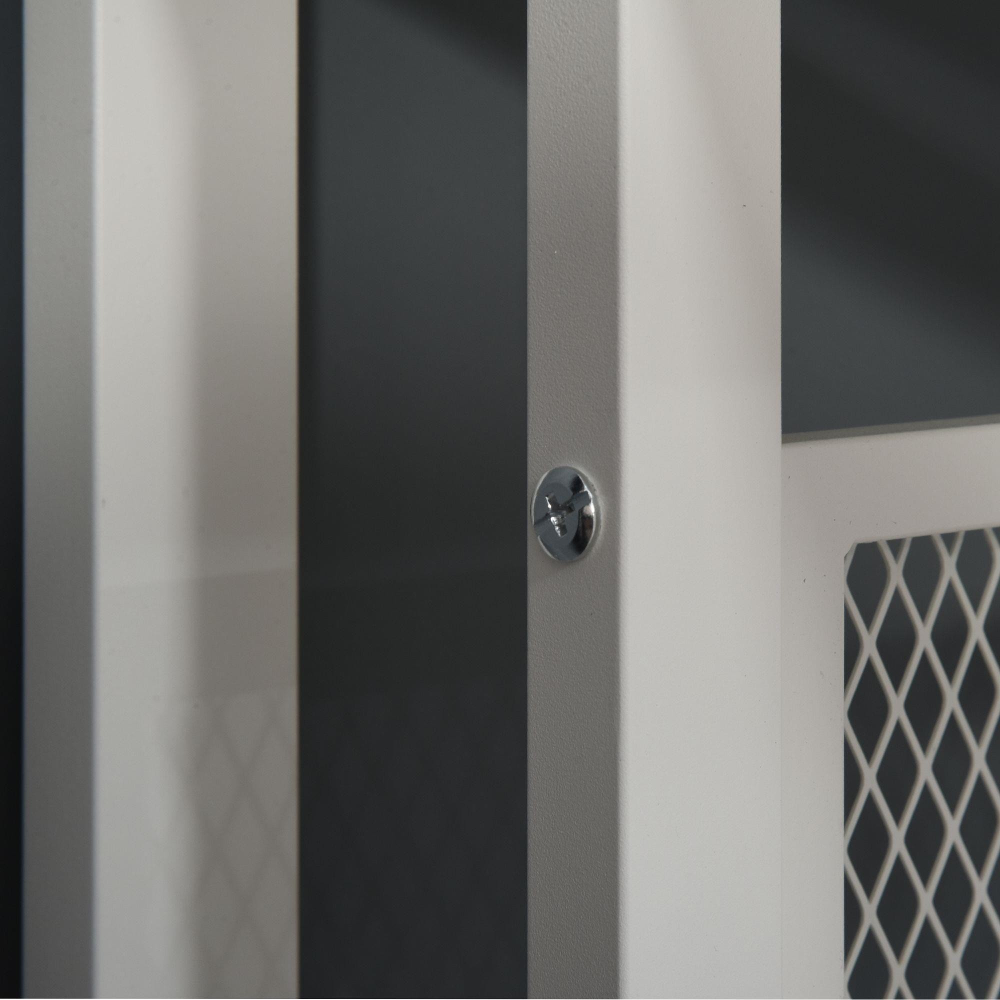 Mesa de Oficina FESANI, 135x60x75 cm, en Metal y Madera, color Negro y Nogal