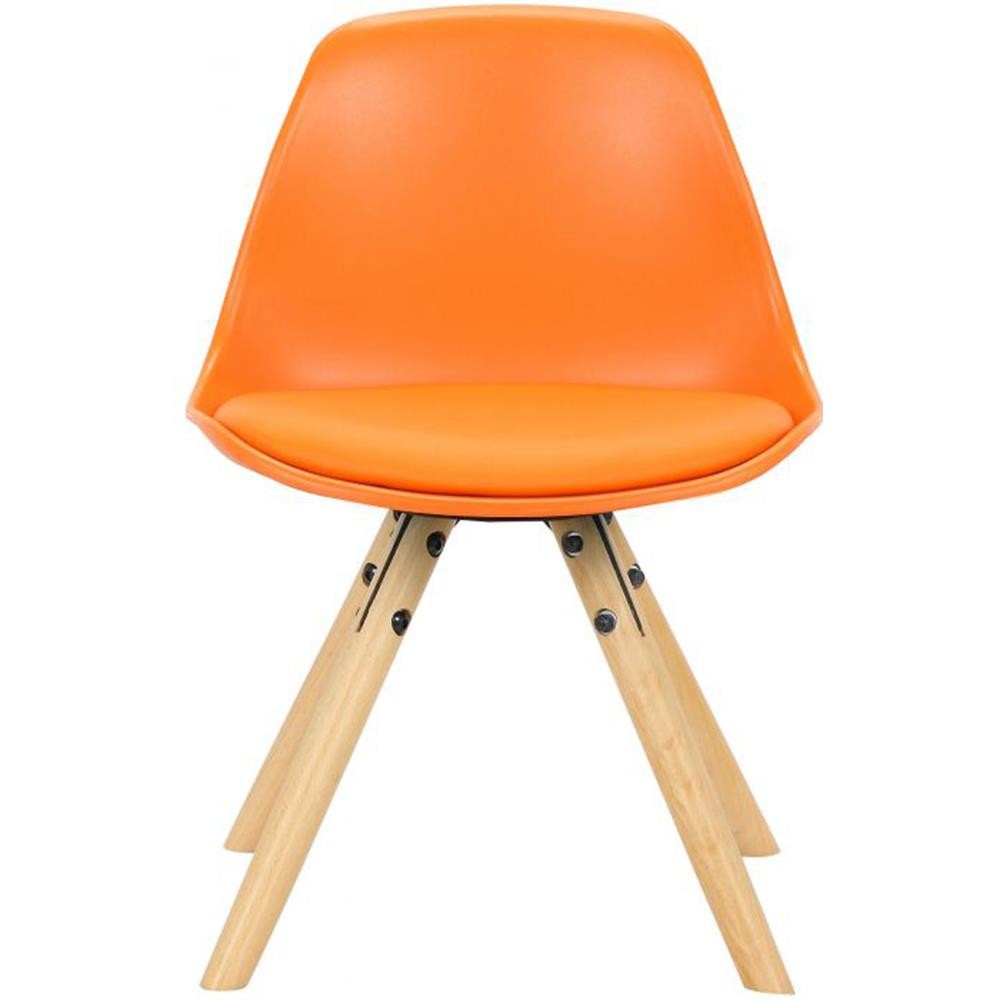 Silla infantil NAKOR, Diseño Exclusivo, Estructura en Madera y Piel Gris