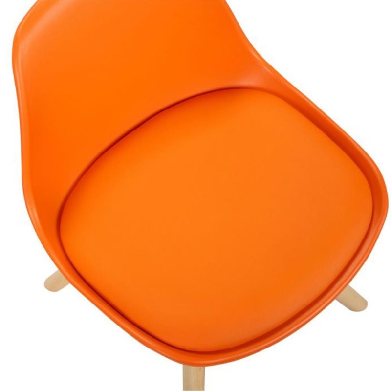 Silla infantil NAKOR en Madera y Piel Gris