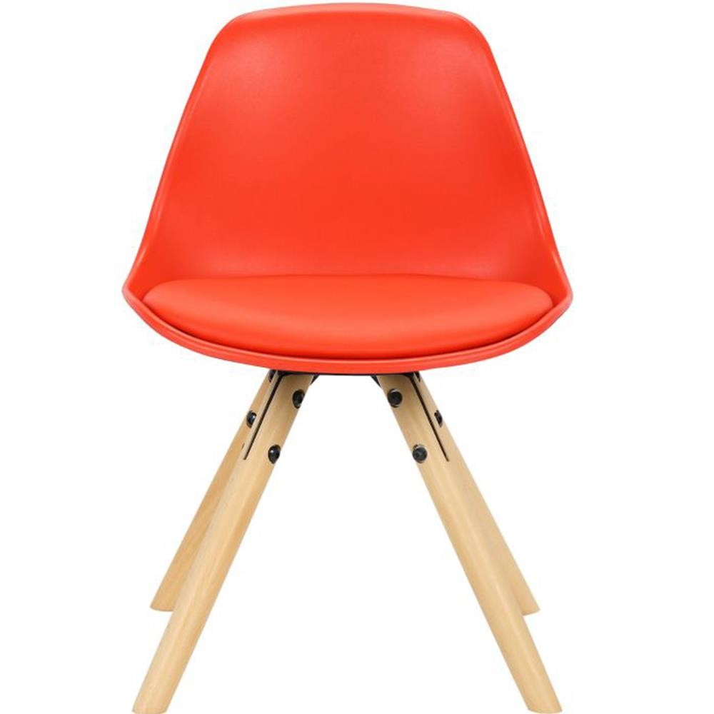 Silla infantil NAKOR, Diseño Exclusivo, Estructura en Madera y Piel Gris