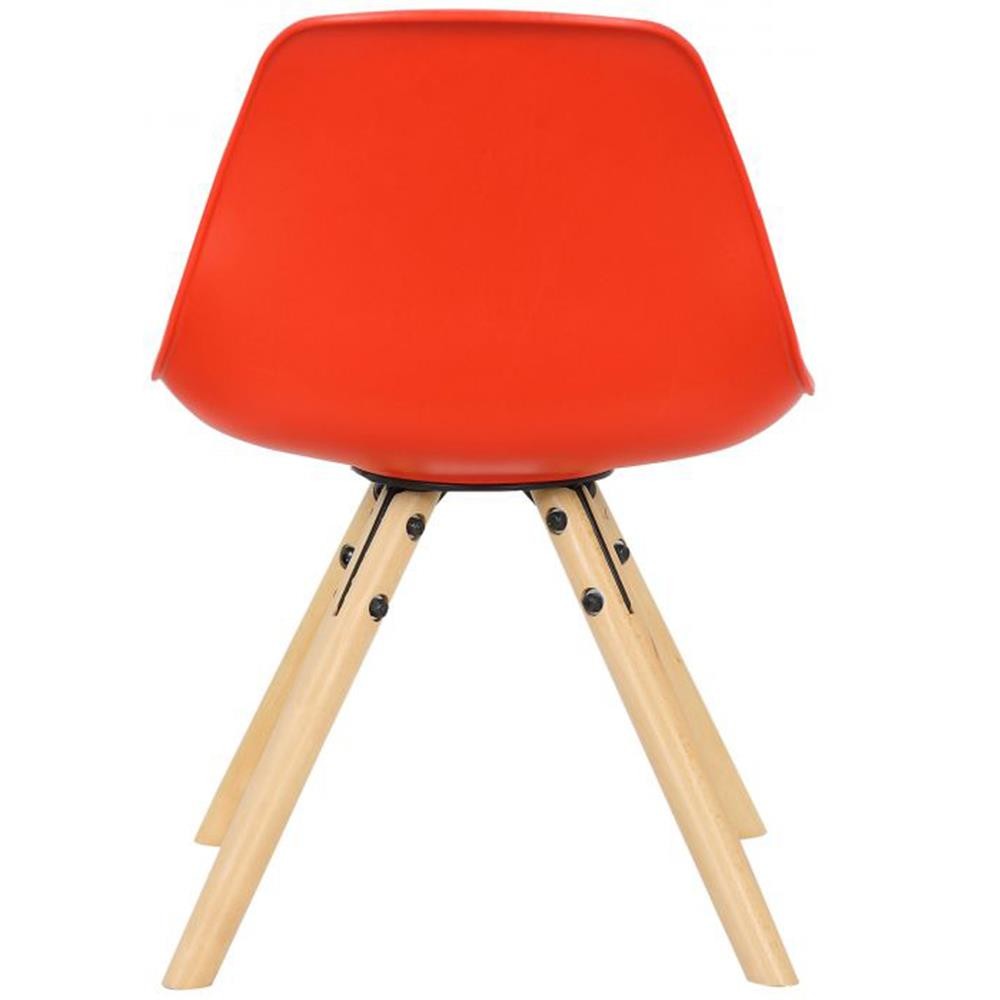 Silla infantil NAKOR, Diseño Exclusivo, Estructura en Madera y Piel Gris