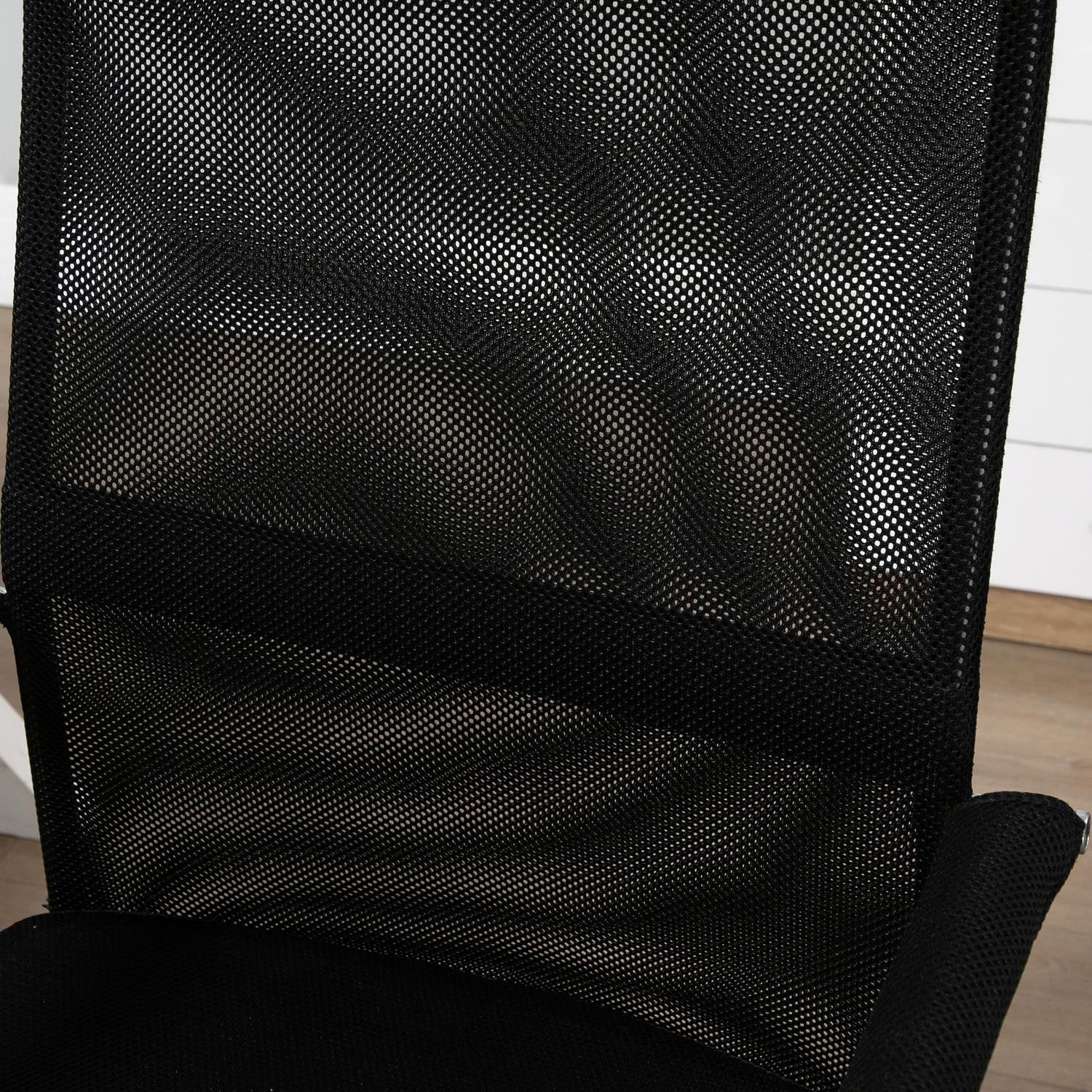 Silla de Oficina SERRA, Asiento Acolchado, Malla Transpirable, color Negro