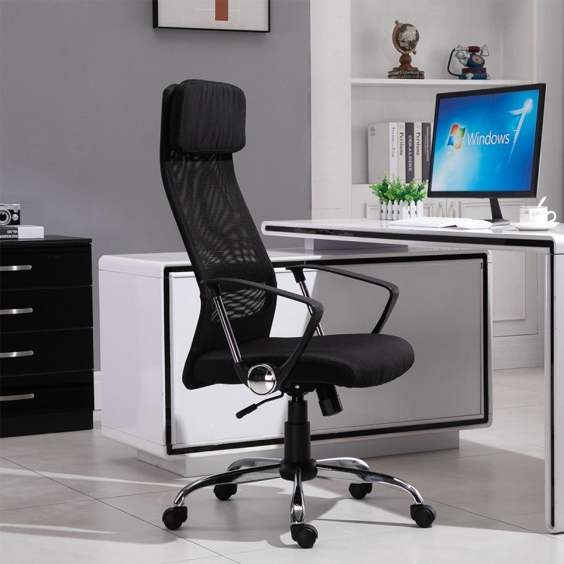 Silla de Oficina SUZANO en Malla Transpirable color Negro