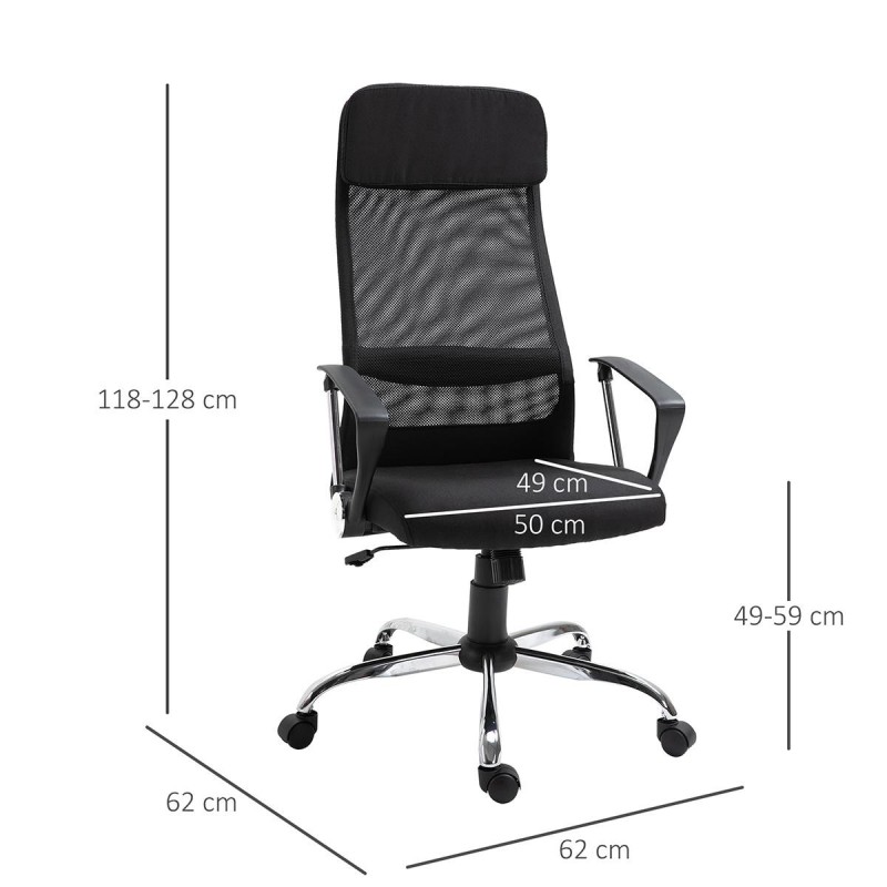 Silla de Oficina SUZANO en Malla Transpirable color Negro